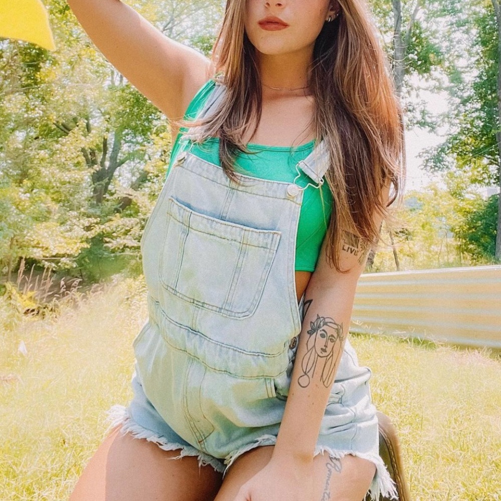 3/$40 ✨ WILD FABLE Faded overall shorts